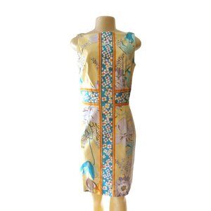 New w Tags, London Times Apricot Sleeveless Cotton Dress in Sz 8